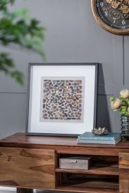 23.6x23.6" Shokha Agate Shadow Box Wall Décor