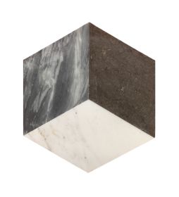 Hexagon Water-jet marble,White Gray Black 3 color, natural marble, for floor and wall,polished marble tile, natural stone