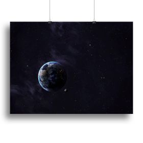 The Earth from space showing all they beauty Canvas Print or Poster (Type: Standard Framed Canvas Print, size: 32" x 24" / 80cm x 60cm (approx))