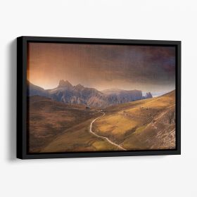 Rosszaehne Floating Framed Canvas (Color: Black, size: 16" x 12" / 42cm x 30cm (approx))