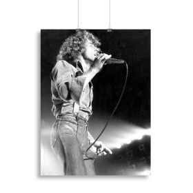 Roger Daltrey on stage Canvas Print or Poster (Type: Poster Print, size: 16" x 12" / 42cm x 30cm (approx))