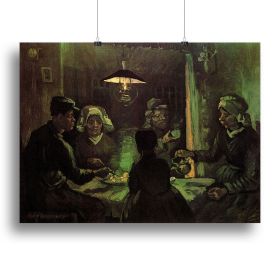 The Potato Eaters by Van Gogh Canvas Print or Poster (Type: Standard Framed Canvas Print, size: 32" x 24" / 80cm x 60cm (approx))