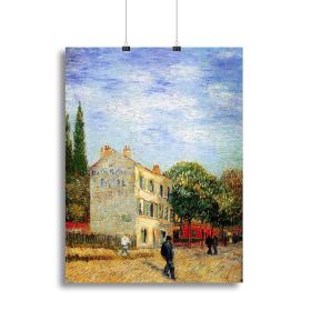 The Rispal Restaurant at Asnieres by Van Gogh Canvas Print or Poster (Type: Poster Print, size: 24" x 16" / 60cm x 40cm (approx))