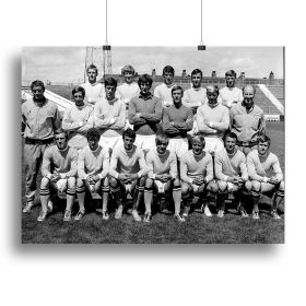 Manchester City Football Club Team Photo 1969 Canvas Print or Poster (Type: Standard Framed Canvas Print, size: 24" x 16" / 60cm x 40cm (approx))