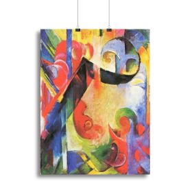 Broken Forms by Franz Marc Canvas Print or Poster (Type: Poster Print, size: 12" x 8" / 30cm x 20cm (approx))