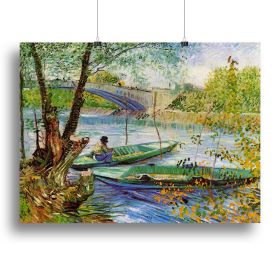 Fishing in Spring by Van Gogh Canvas Print or Poster (Type: Poster Print, size: 12" x 8" / 30cm x 20cm (approx))