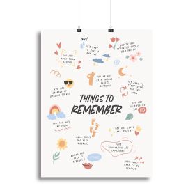 Remember Canvas Print or Poster (Type: Poster Print, size: 32" x 24" / 80cm x 60cm approx)