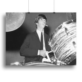 Liam Gallagher of Oasis on stage Canvas Print or Poster (Type: Standard Framed Canvas Print, size: 32" x 24" / 80cm x 60cm (approx))