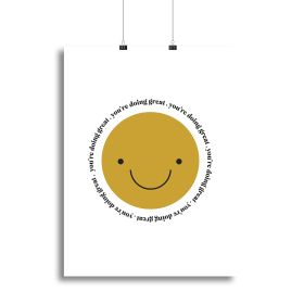 You_re Doing Great Canvas Print or Poster (Type: Standard Framed Canvas Print, size: 40" x 26" / 100cm x 65cm approx)