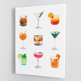 Cocktail Series Canvas Print or Poster (Type: Poster Print, size: 32" x 24" / 80cm x 60cm approx)
