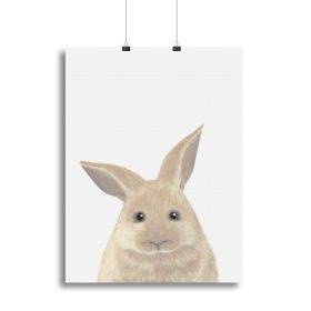Rabbit Canvas Print or Poster (Type: Poster Print, size: 32" x 24" / 80cm x 60cm approx)