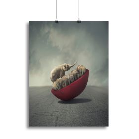 Life is a balance Canvas Print or Poster (Type: Poster Print, size: 32" x 24" / 80cm x 60cm approx)