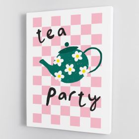 Tea Party Canvas Print or Poster (Type: Poster Print, size: 28" x 20" / 70cm x 50cm approx)