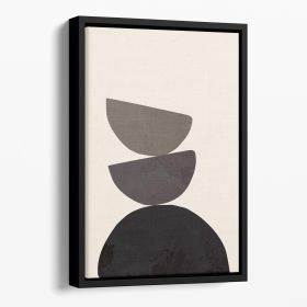 Collage 08 Floating Framed Canvas (Color: Black, size: 12" x 8" / 30cm x 20cm (approx))