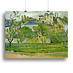 Fruit garden in Pontoise by Cezanne Canvas Print or Poster (Type: Poster Print, size: 24" x 16" / 60cm x 40cm (approx))