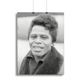James Brown Canvas Print or Poster (Type: Standard Framed Canvas Print, size: 32" x 24" / 80cm x 60cm (approx))