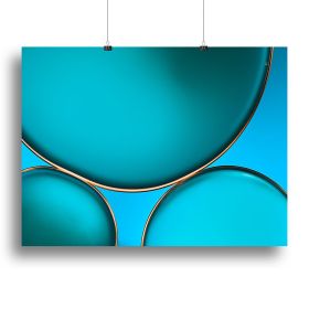 Oil And Water Canvas Print or Poster (Type: Poster Print, size: 16" x 12" / 42cm x 30cm (approx))