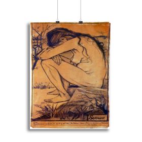 Sorrow by Van Gogh Canvas Print or Poster (Type: Poster Print, size: 16" x 12" / 42cm x 30cm (approx))