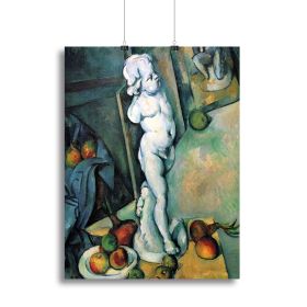 Still Life with Cherub by Cezanne Canvas Print or Poster (Type: Poster Print, size: 16" x 12" / 42cm x 30cm (approx))