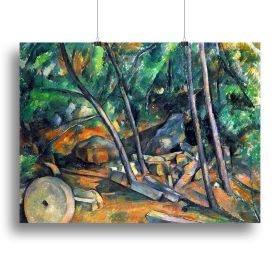 Mill Stone by Cezanne Canvas Print or Poster (Type: Standard Framed Canvas Print, size: 16" x 12" / 42cm x 30cm (approx))