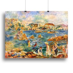 At the beach of Guernesey by Renoir Canvas Print or Poster (Type: Poster Print, size: 32" x 24" / 80cm x 60cm (approx))
