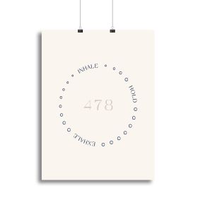 478 Breath Canvas Print or Poster (Type: Standard Framed Canvas Print, size: 16" x 12" / 42cm x 30cm approx)