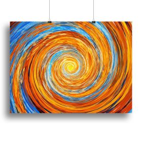Colorful spiral fractal Canvas Print or Poster (Type: Standard Framed Canvas Print, size: 40" x 26" / 100cm x 65cm (approx))