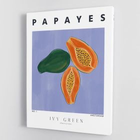 Papayes Canvas Print or Poster (Type: Poster Print, size: 16" x 12" / 42cm x 30cm approx)