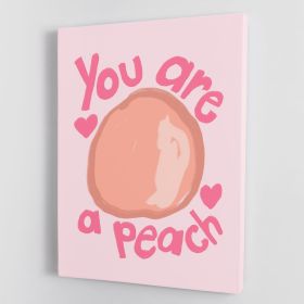 Peach Canvas Print or Poster (Type: Standard Framed Canvas Print, size: 40" x 26" / 100cm x 65cm approx)
