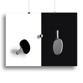 Match point Canvas Print or Poster (Type: Poster Print, size: 28" x 20" / 70cm x 50cm approx)