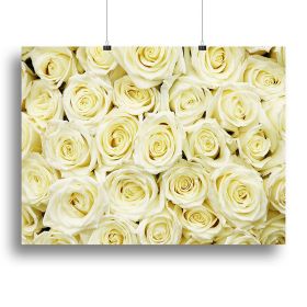 Huge bouquet of white roses Canvas Print or Poster (Type: Poster Print, size: 28" x 20" / 70cm x 50cm (approx))