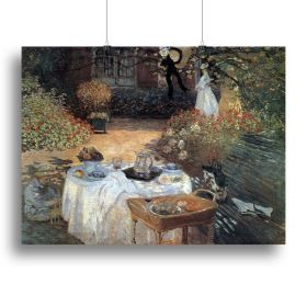 The lunch 2 by Monet Canvas Print or Poster (Type: Poster Print, size: 32" x 24" / 80cm x 60cm (approx))