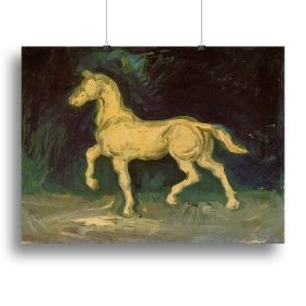 Plaster Statuette of a Horse by Van Gogh Canvas Print or Poster (Type: Standard Framed Canvas Print, size: 16" x 12" / 42cm x 30cm (approx))