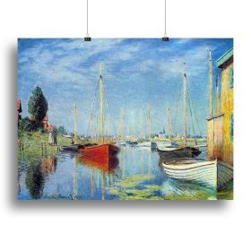 Pleasure Boats at Argenteuil by Monet Canvas Print or Poster (Type: Poster Print, size: 32" x 24" / 80cm x 60cm (approx))